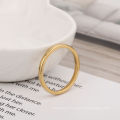 Ring de la mode coréenne 2 mm anneau de tungstène tungstène anneau de queue des anneaux en or